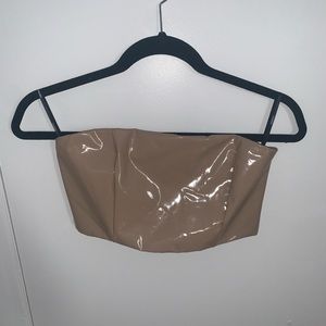⭐️HOST PICK⭐️ [M]👚NWOT - F21 vinyl tube top
